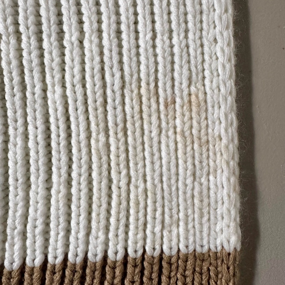Michael Kors Infinty Scarf- white, tan, burgundy colors - Picture 12 of 12